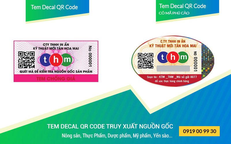 tem decal vỡ truy xuất nguồn gốc bằng qr code