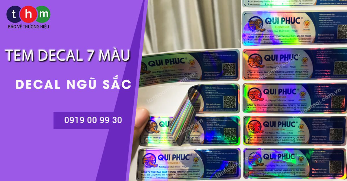 decal 7 màu ngũ sắc tân hoa mai