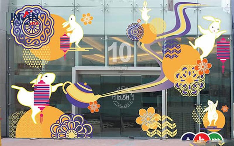 Mẫu Decal Trang Trí Trung Thu