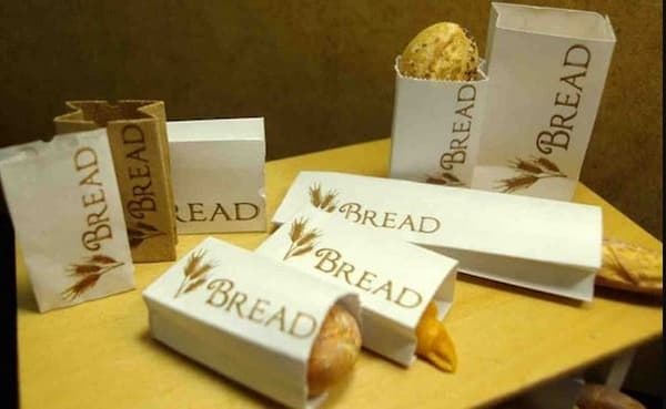 Túi giấy cỡ nhỏ không nắp đựng bánh mì