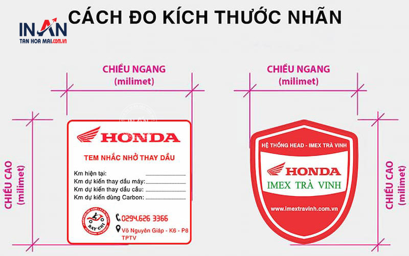 Kích thước tem nhãn chuẩn: Hướng dẫn chọn tem nhãn hiệu quả