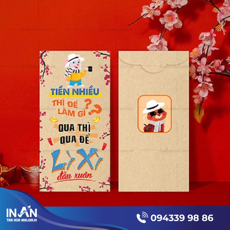 29+ Mẫu bao lì xì giấy Kraft đẹp, Sang trọng & Nhiều ý nghĩa