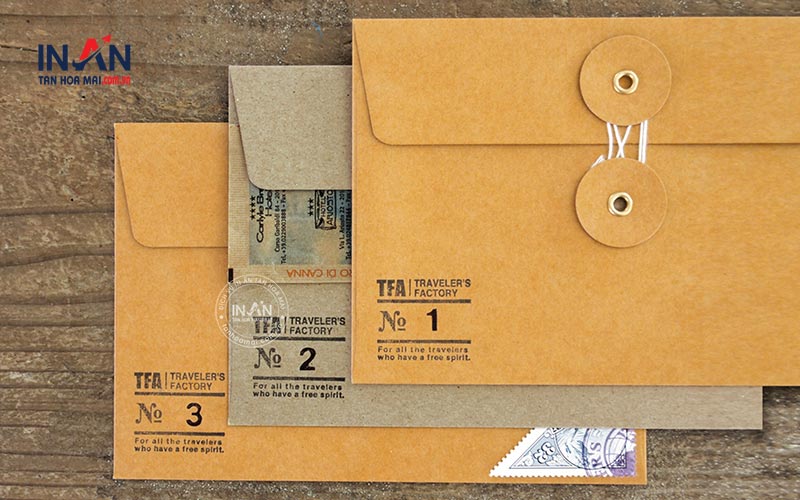 Phong Bì Thư Giấy Kraft Cổ điển