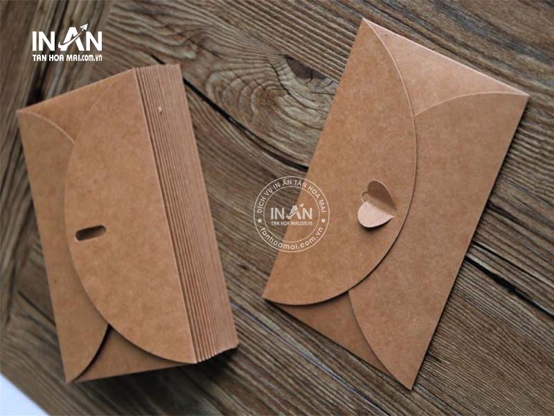 Phong Bì Thư Giấy Kraft Cổ điển