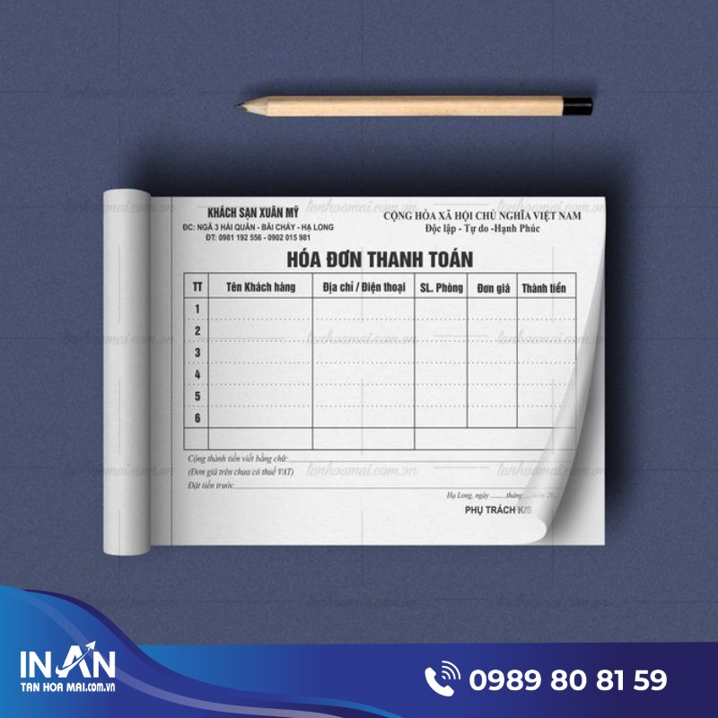 29+ Mẫu hóa đơn bán lẻ văn phòng phẩm mới & Địa chỉ in uy tín HCM