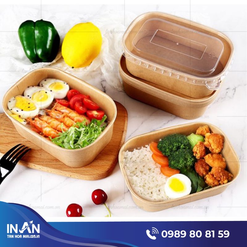 35+ Mẫu hộp cơm giấy giá rẻ nhiều mẫu đẹp, tiện lợi, an toàn