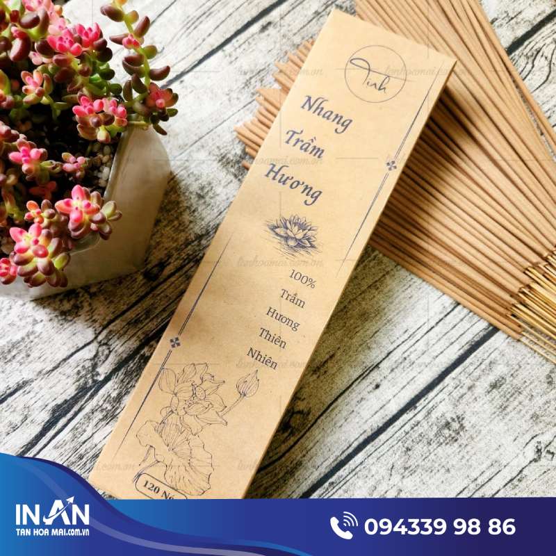 19+ Mẫu hộp giấy đựng nhang Trầm giá rẻ, Thiết kế theo yêu cầu HCM