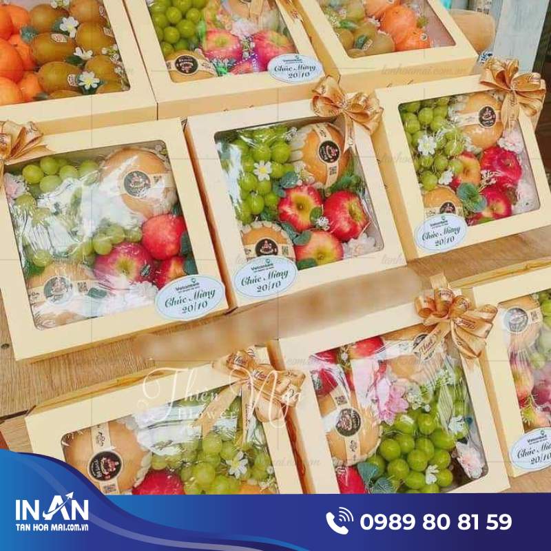 45+ Mẫu hộp giấy đựng trái cây đẹp, làm quà tặng, in theo yêu cầu