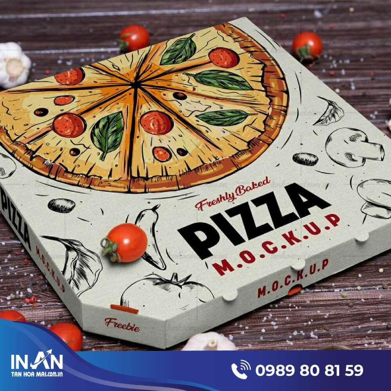 23+ Mẫu hộp pizza giá rẻ, Thiết kế đẹp, Chuyên nghiệp ở HCM
