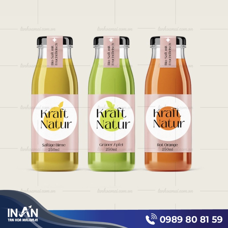 55+ Mẫu nhãn mác chai lọ Đẹp, Chuyên nghiệp, In nhanh giá rẻ HCM