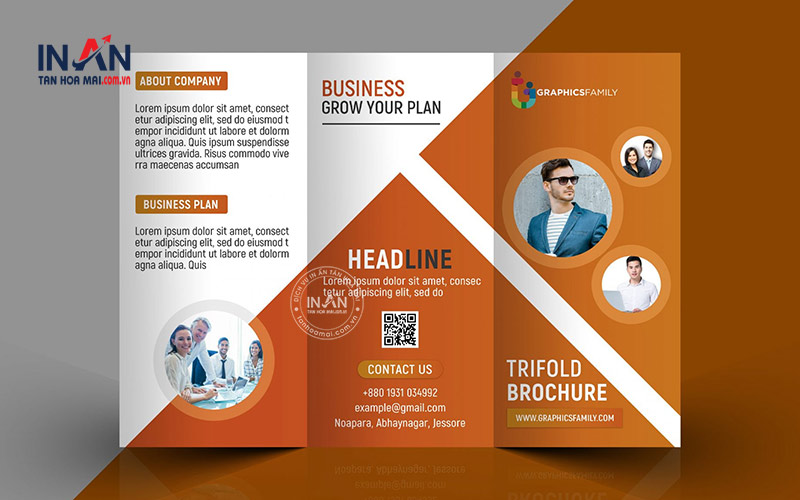 Mẫu Brochure Gấp 3