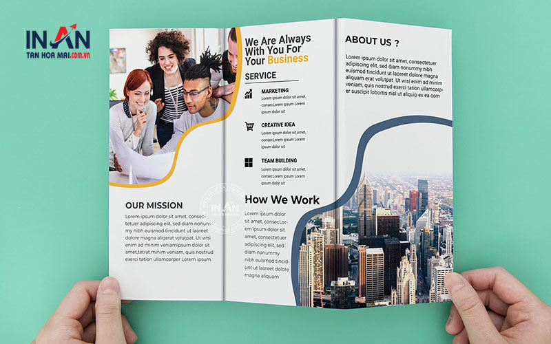 Mẫu Brochure Gấp 3