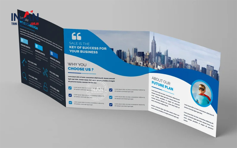 Mẫu Brochure Gấp 3