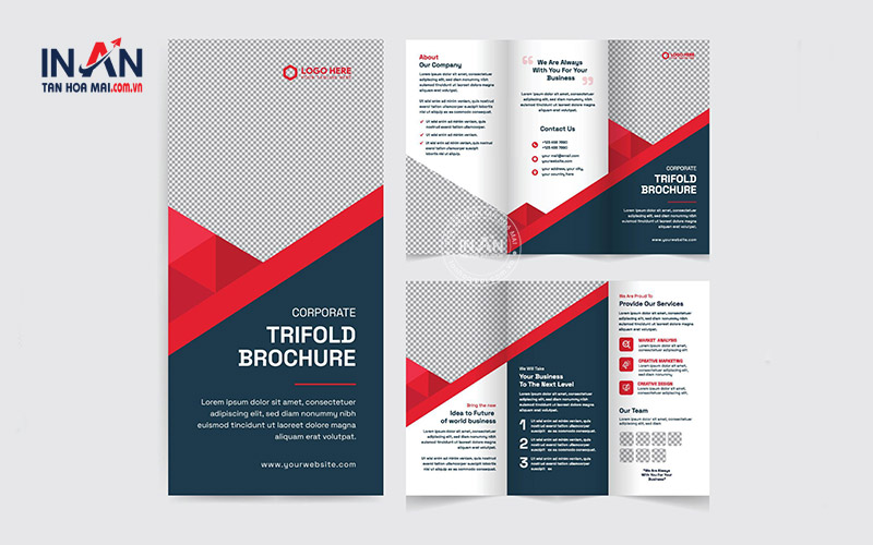 Mẫu Brochure Gấp 3