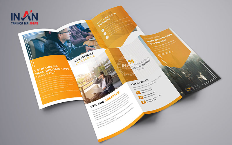 Mẫu Brochure Gấp 3