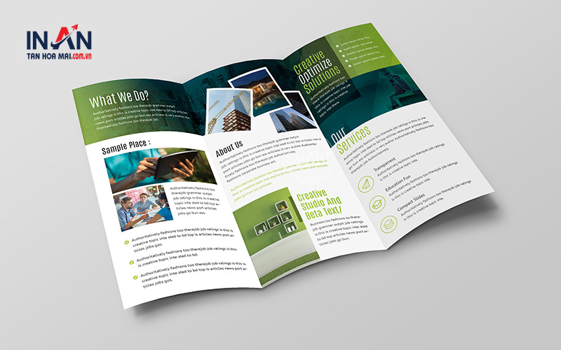 Mẫu Brochure Gấp 3