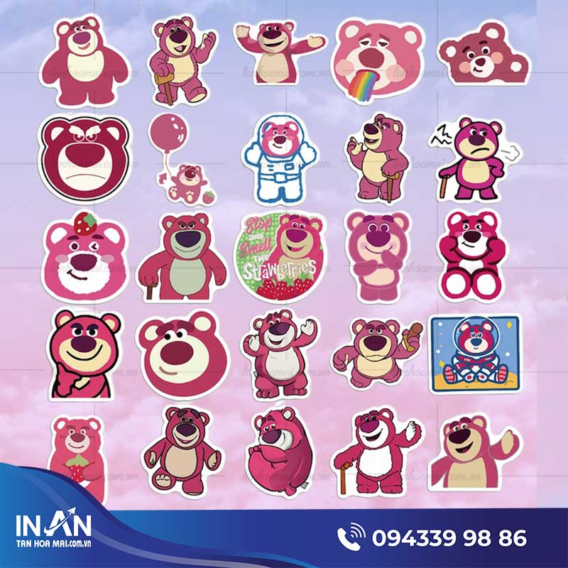 39+ Mẫu sticker gấu siêu cute trang trí siêu xinh