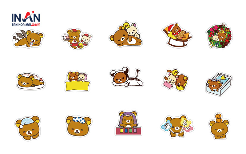 Mẫu Sticker Siêu Dễ Thương