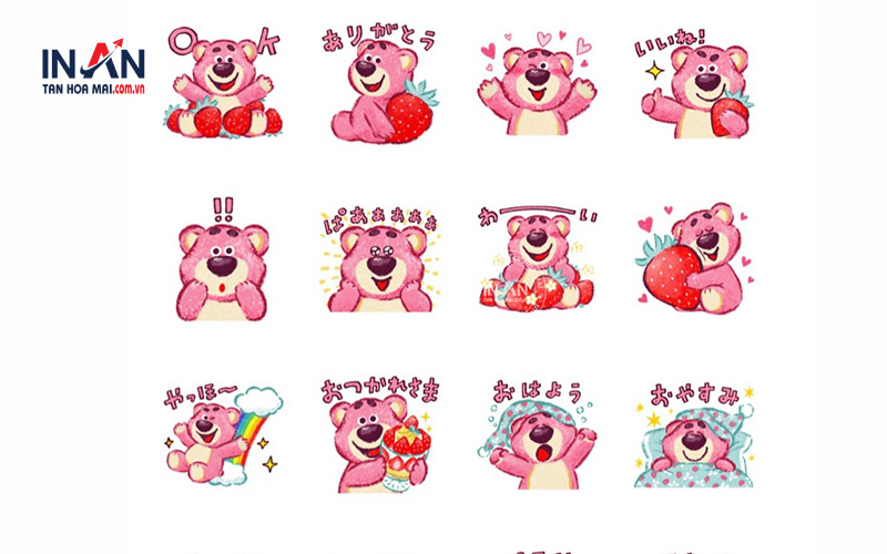 Mẫu Sticker Siêu Dễ Thương