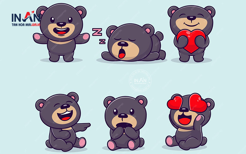 Mẫu Sticker Siêu Dễ Thương