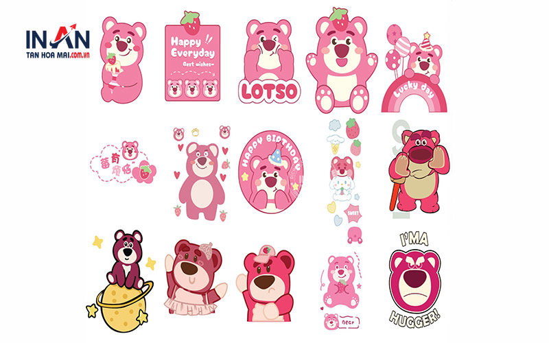 Mẫu Sticker Siêu Dễ Thương
