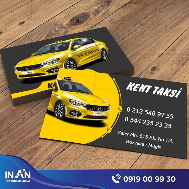 15+ Mẫu name card taxi, Card visit cho thuê xe đẹp, Hút khách