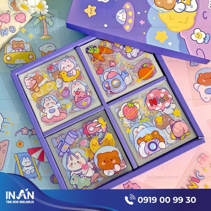 [79+] Mẫu sticker cute được ưa thích nhất in nhanh tại Tân Hoa Mai