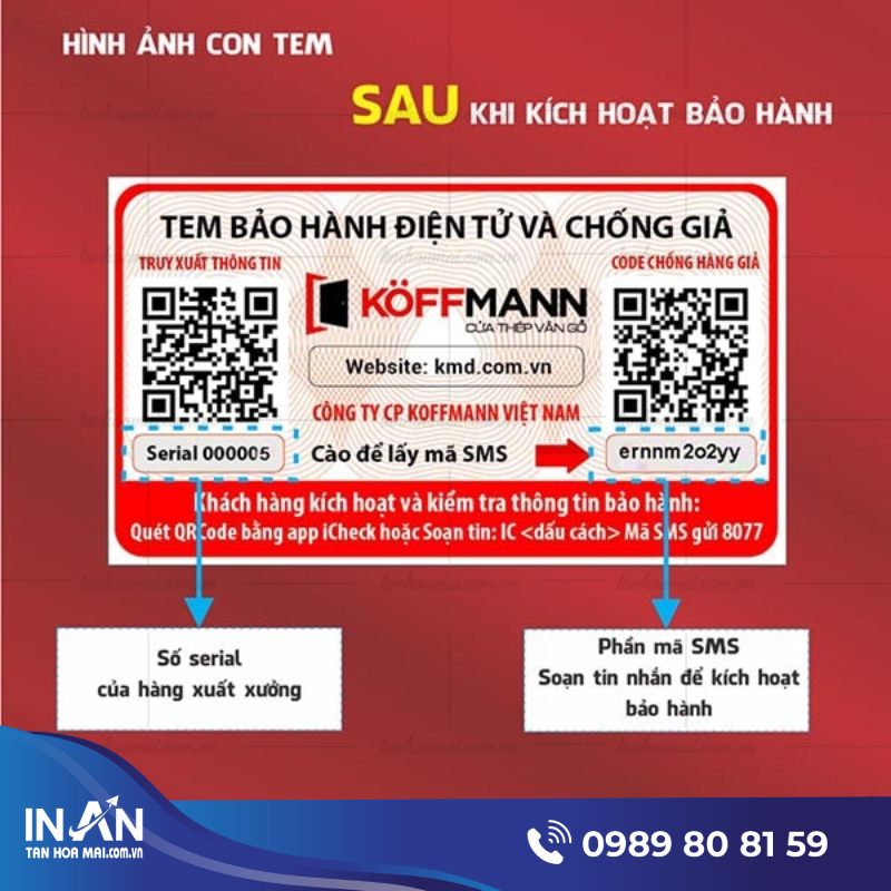 17+ Mẫu tem bảo hành điện tử đẹp dễ sử dụng nhất