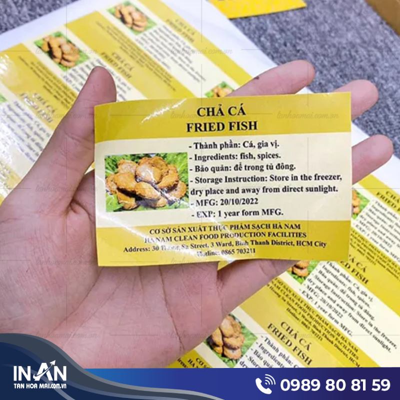 35+ Mẫu tem chả cá đẹp, Chuyên nghiệp, In nhanh giá rẻ ở HCM