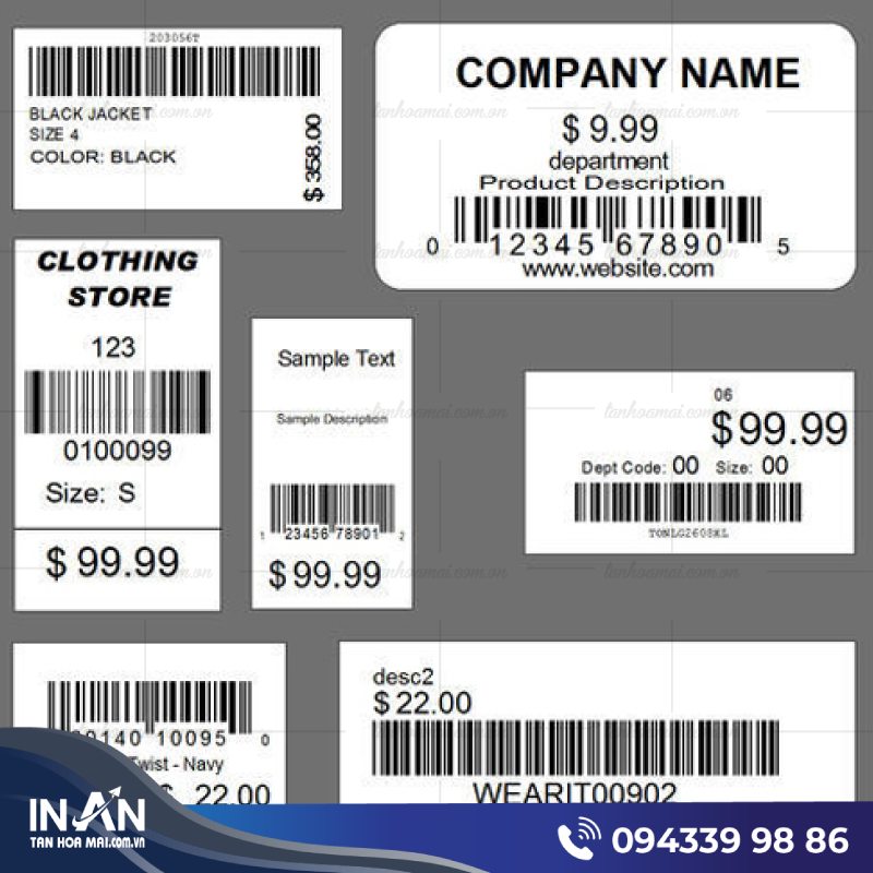 19+ Mẫu tem giá sản phẩm: Lợi ích, Phân loại & Địa chỉ in Rẻ, uy tín