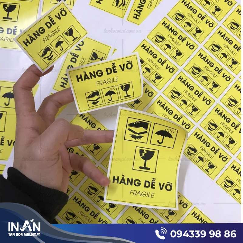 79+ Mẫu tem hàng dễ vỡ đẹp, Chuyên nghiệp, In giá rẻ ở HCM