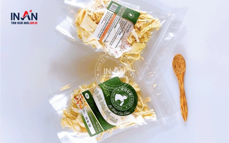 In tem nhãn mứt dừa