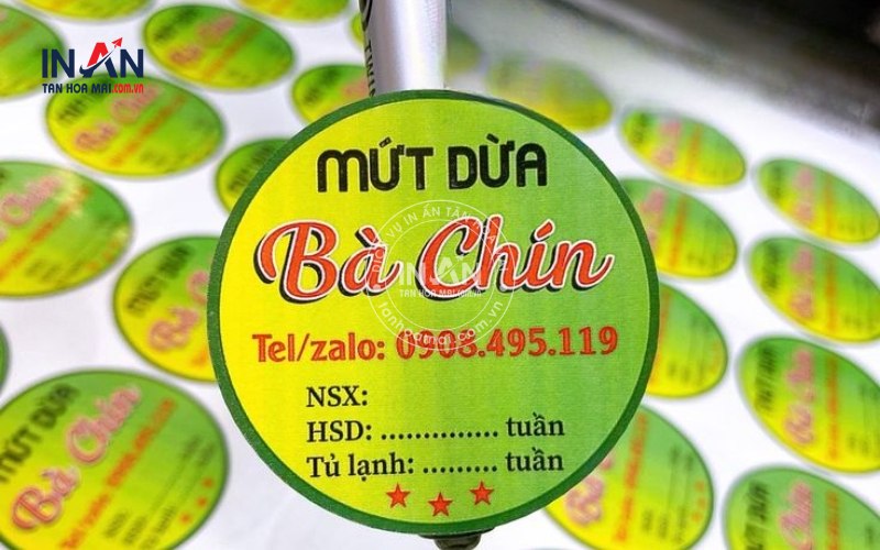 In tem mứt dừa giá rẻ Tân Hoa Mai