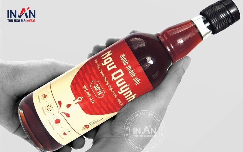 In tem nhãn nước mắm tại Tân Hoa Mai