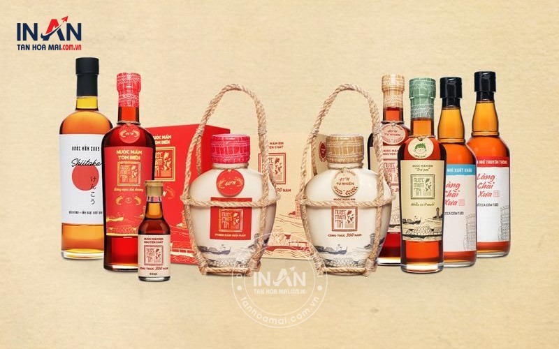 Một số mẫu tem nhãn dán nước mắm đặc biệt