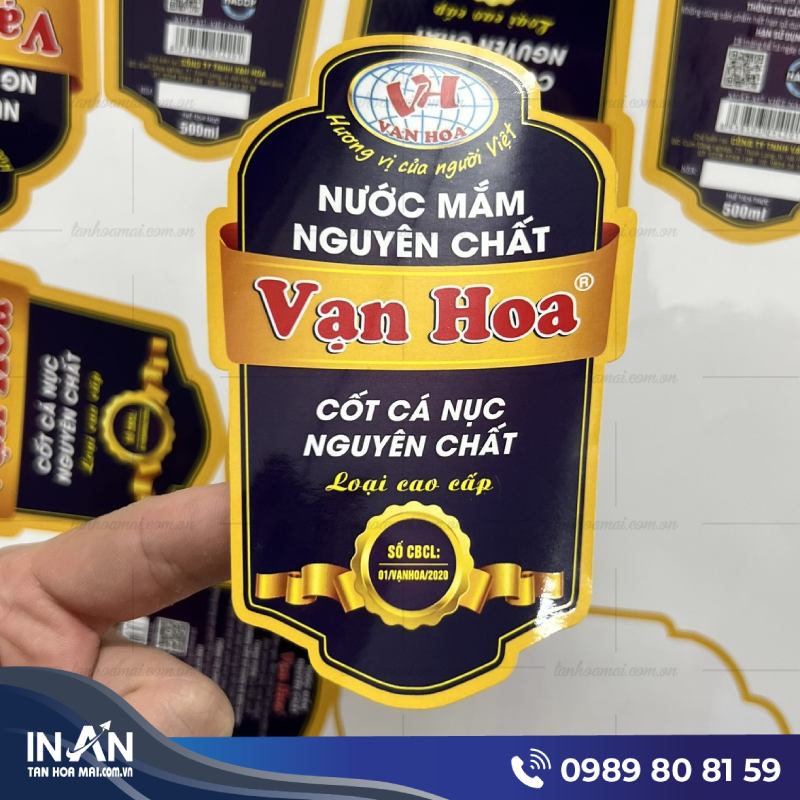 35+ Mẫu tem nhãn nước mắm Đẹp, Nổi bật, In nhanh, Rẻ ở HCM