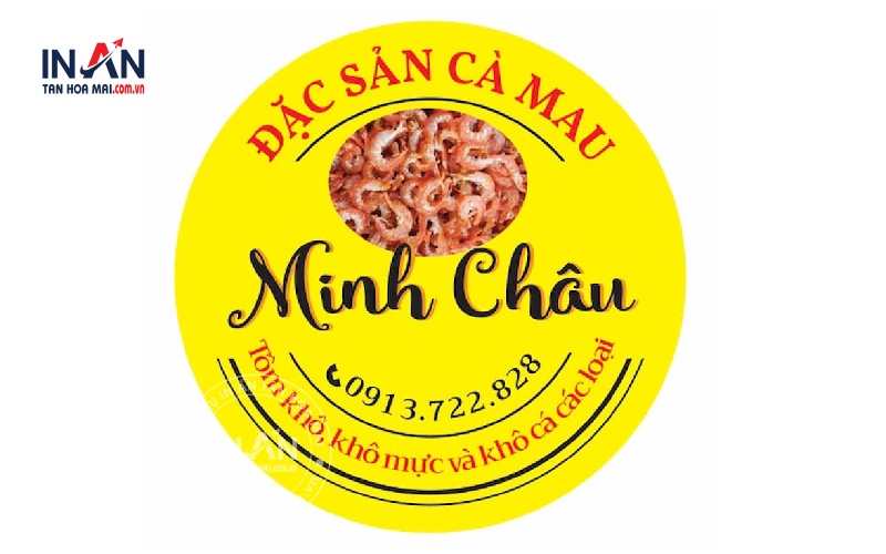 Chất liệu khi in ấn tem nhãn tôm