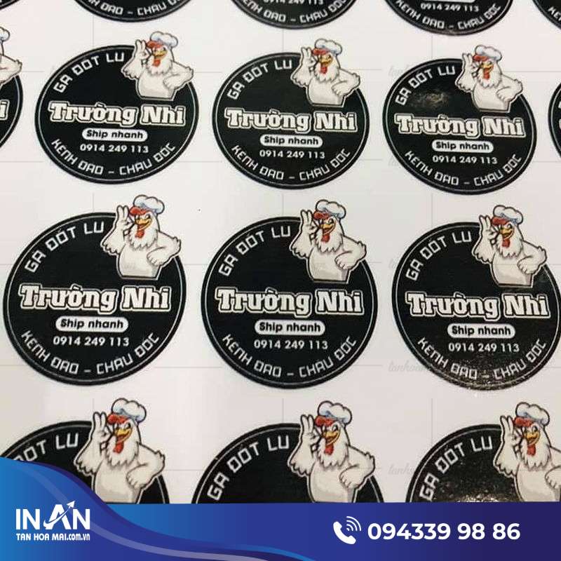 13+ Mẫu tem nhãn tròn Đủ kích thước, Nhanh & Rẻ ở HCM