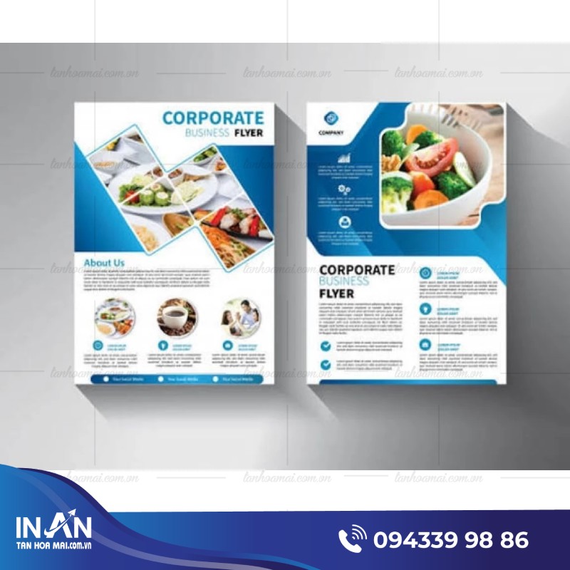 55+ Mẫu tờ rơi quảng cáo đồ ăn nhà hàng đẹp, In nhanh rẻ HCM