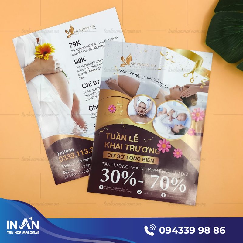 19+ Mẫu tờ rơi Spa đẹp thiết kế chuyên nghiệp, in giá rẻ HCM