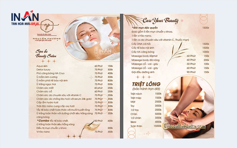 Menu Spa ấn Tượng