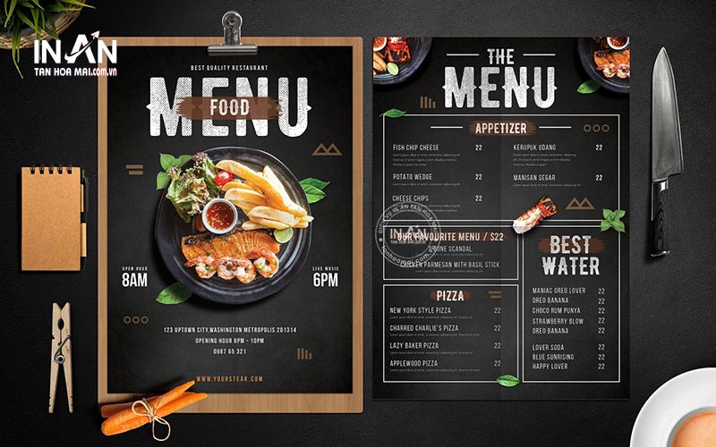 Mẫu Menu Nhà Hàng được Yêu Thích Nhất Năm 2026