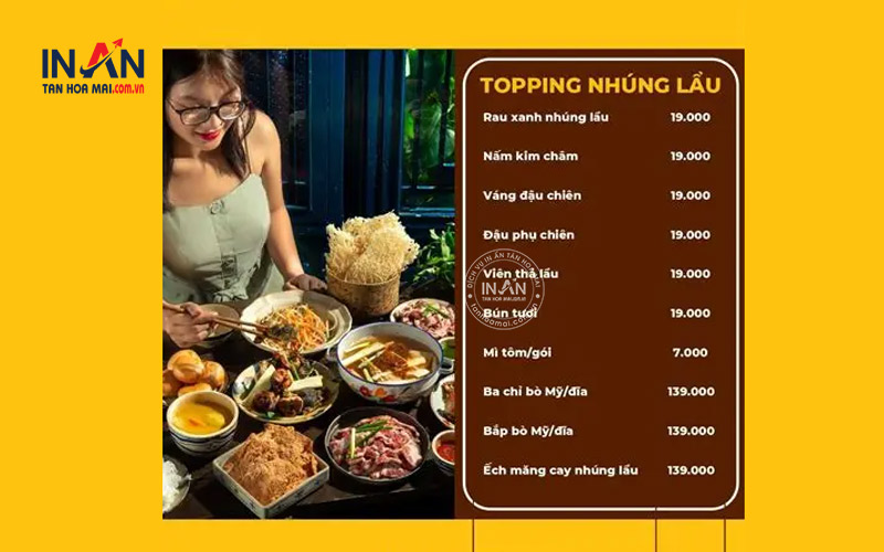 Mẫu Menu Cao Cấp