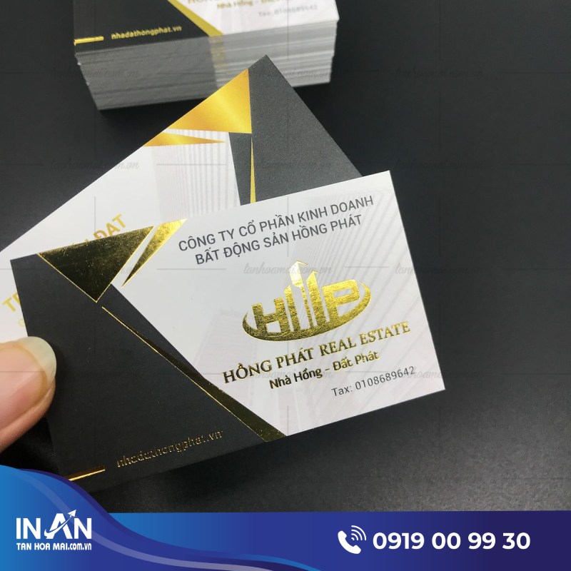 39+ Mẫu name card ép kim đẹp chất lượng - Nơi in rẻ, uy tín HCM