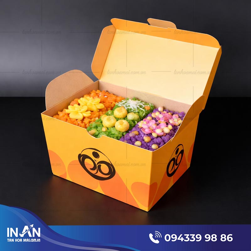 50+ Mẫu hộp giấy đựng xôi đẹp - bền - giữ nóng lâu 2026