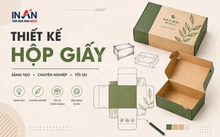 Bản thiết kế hộp giấy là gì? Hướng dẫn thiết kế chuẩn in 2026