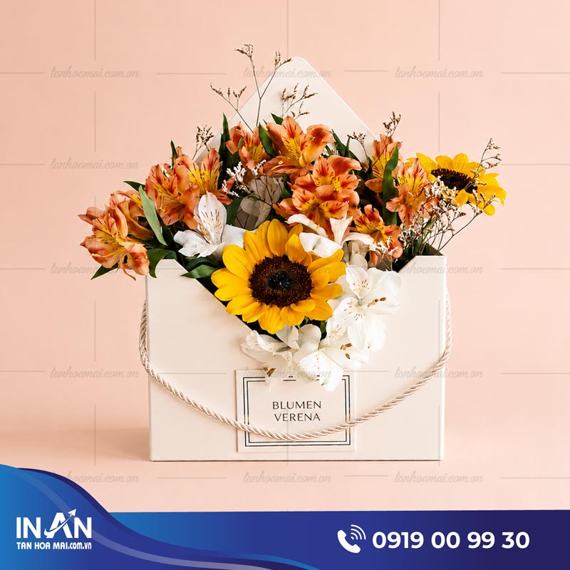 19+ Mẫu hộp giấy cắm hoa đẹp, độc đáo cho shop hoa & florist