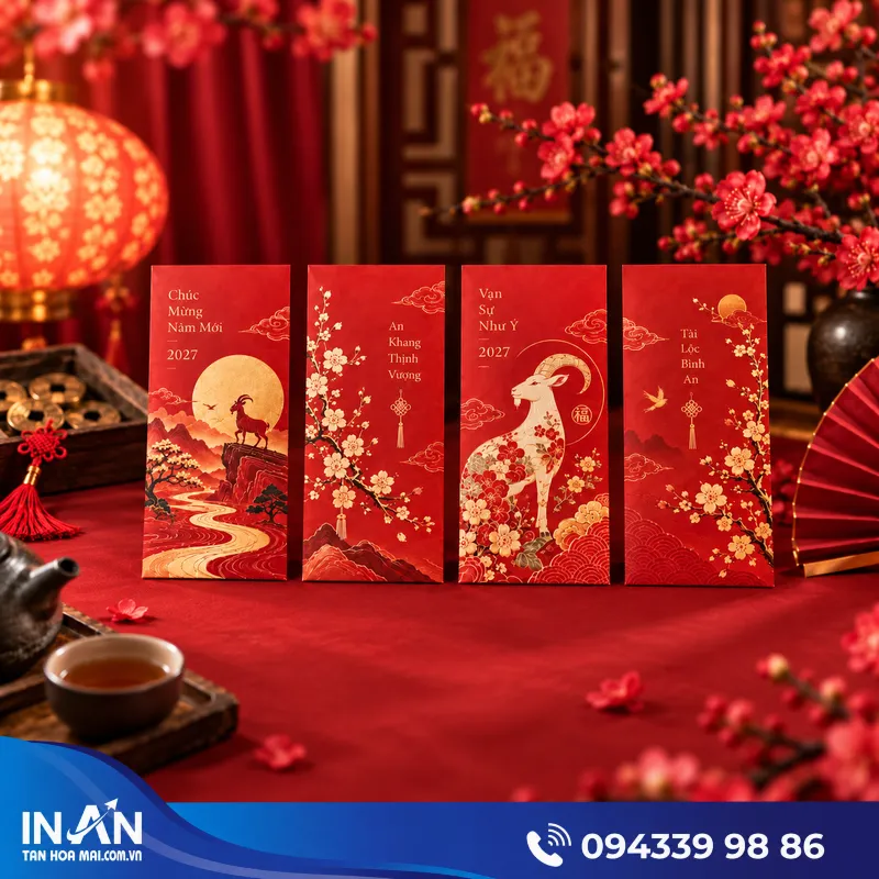 12+ Mẫu Bao Lì Xì Màu Đỏ Đẹp | Nhận In Theo Thiết Kế