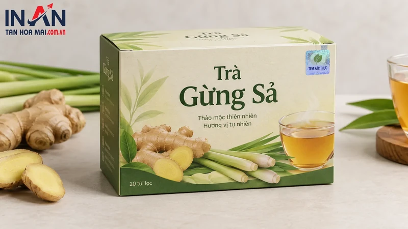 Mẫu túi trà dùng minh họa giải pháp chống giả