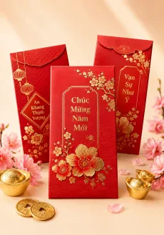 Mẫu in bao lì xì theo yêu cầu tại Tân Hoa Mai